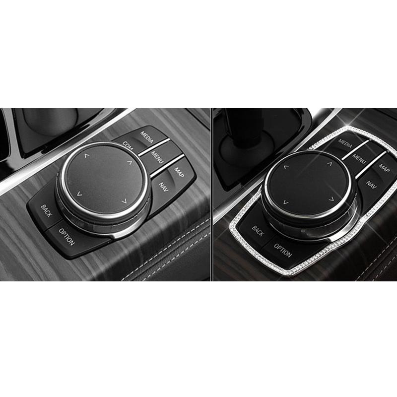 For BMW 5 Series 6GT X3 X4 G01 G02 G32 G30 17-19 1* Stainless Interior Center Multimedia Button Frame