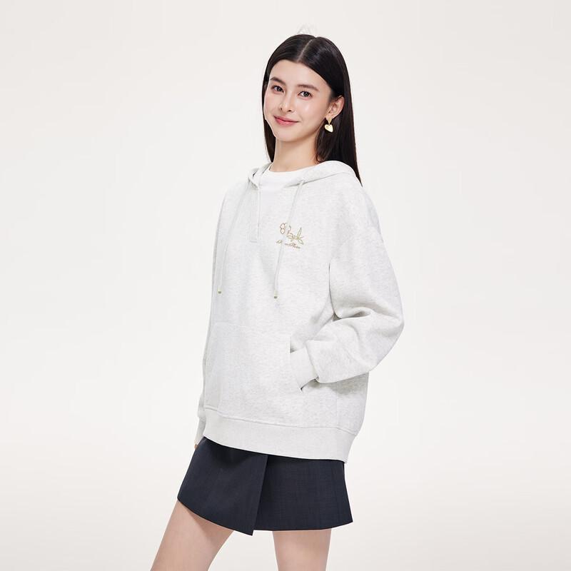 FivePlus Women's Faux Two-Piece Hooded Sweatshirt