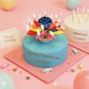 Rotating Flower Birthday Cake Candle with Music & Colorful Petals, Fun Cake Decor for Party Celebration, Gift for Kids Family