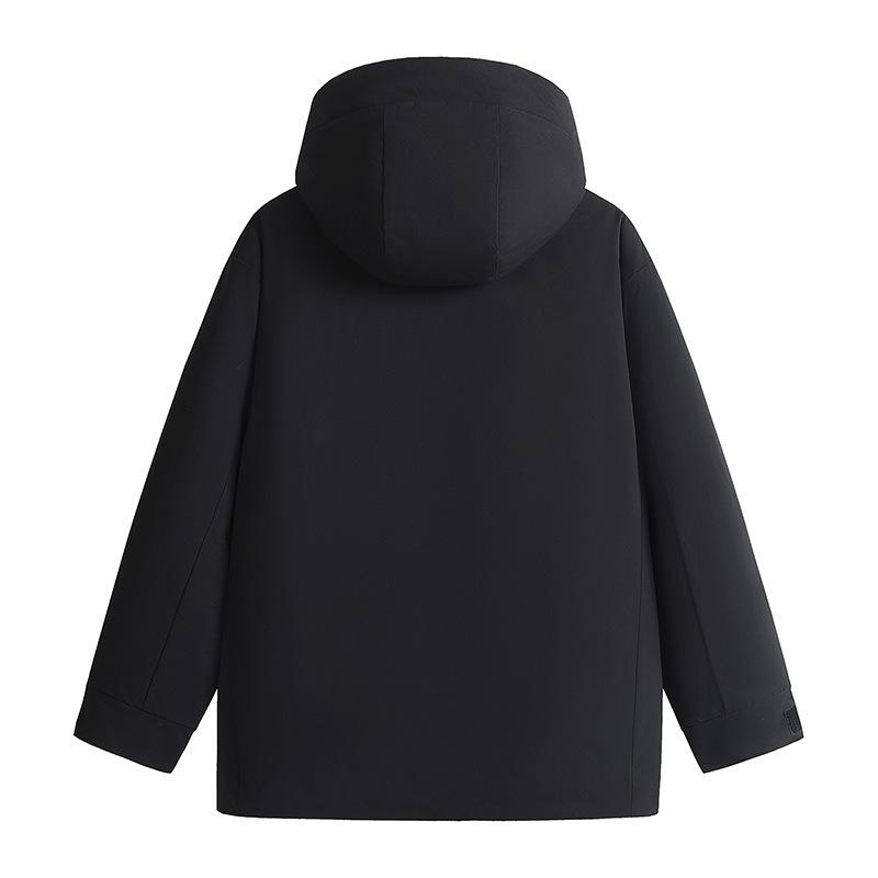 Men's Winter Hooded Warm Down Jacket - Versatile Double-Open Fashion Windbreaker