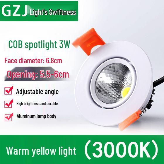 Recessed 20W Spotlight Downlight for Clothing Stores, 15-30W Commercial Ceiling Light