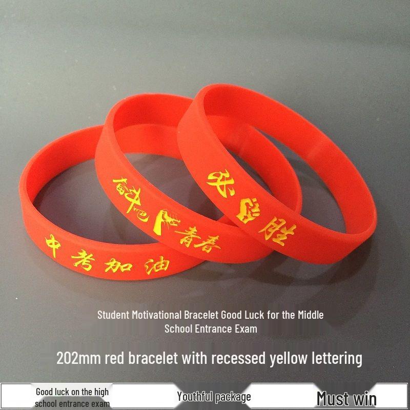 Exam Success Silicone Wristband: Middle/High School Motivation Gift