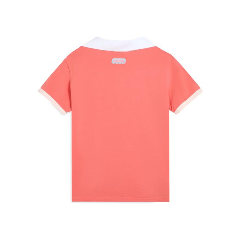 PUMA Women s Slim Fit V-Neck Short Sleeve Polo Shirt L