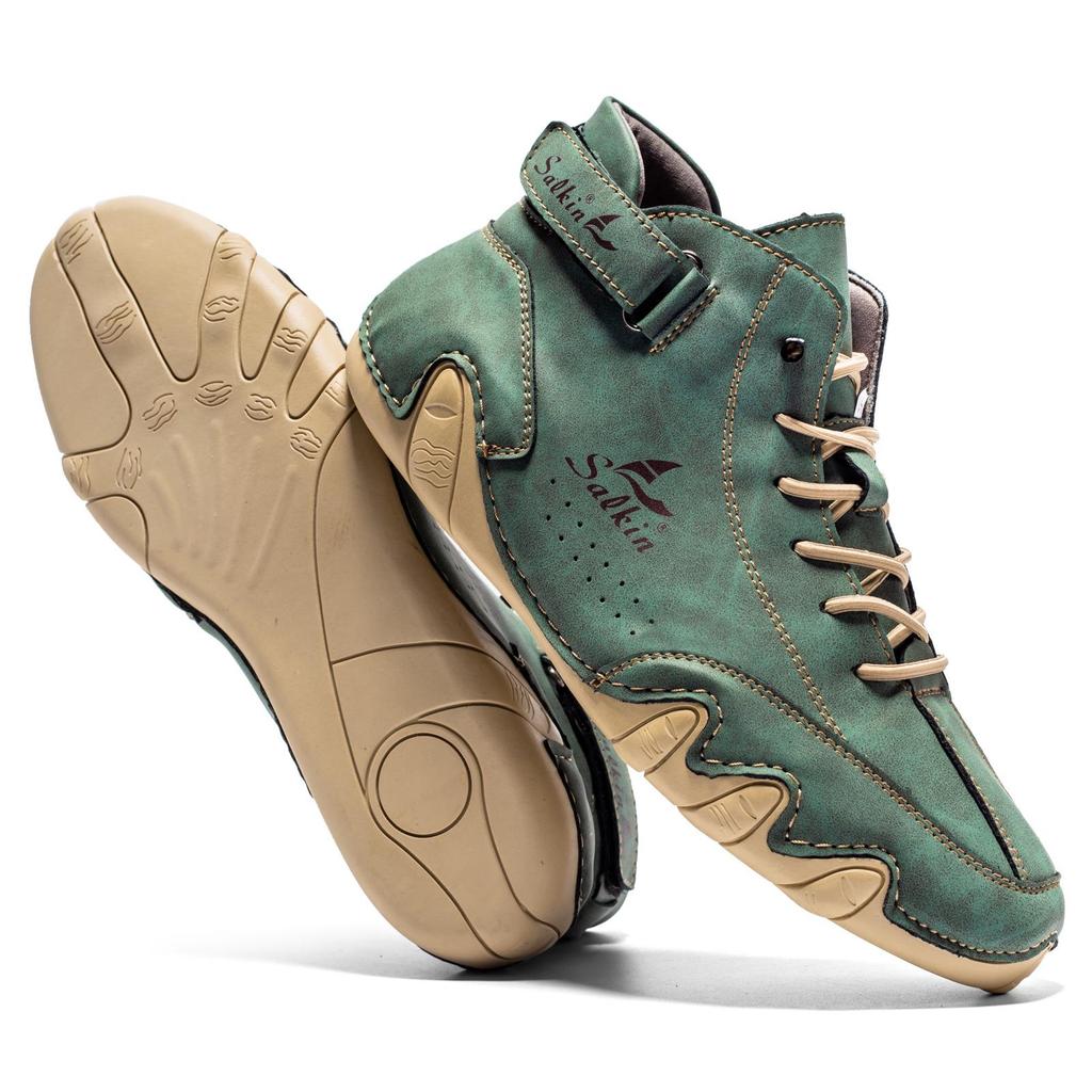 Men's High-Top Octopus Martin Boots: Warm Casual Fall/Winter Shoes