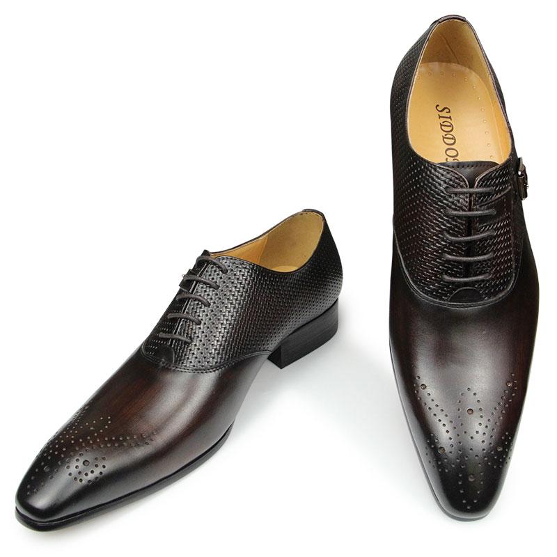 Fashion Fashion Office Shoes For Men Top Layer Genuine Leather Handmade Business Banquet Wedding Party New Spring Autumn Luxury Man Shoe