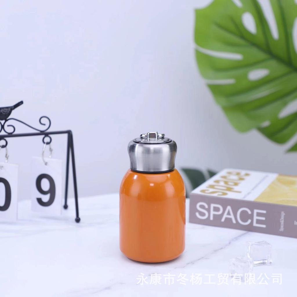 Guochao Mini Xiaopangding Thermos Cup with Pull Ring Convenient Pocket Cup Simple Fashion Cup Company Gifts