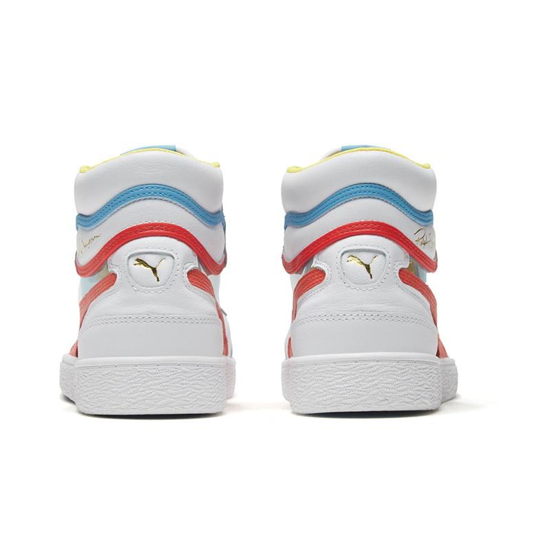 Puma Ralph Sampson Mid Szklane Sneakersy Sneakersy Unisex Białe 371582-02