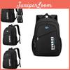 Oxford Cloth Double Shoulder Backpack For Men With Breathable Design And 16in Laptop Compartment For Travel And School