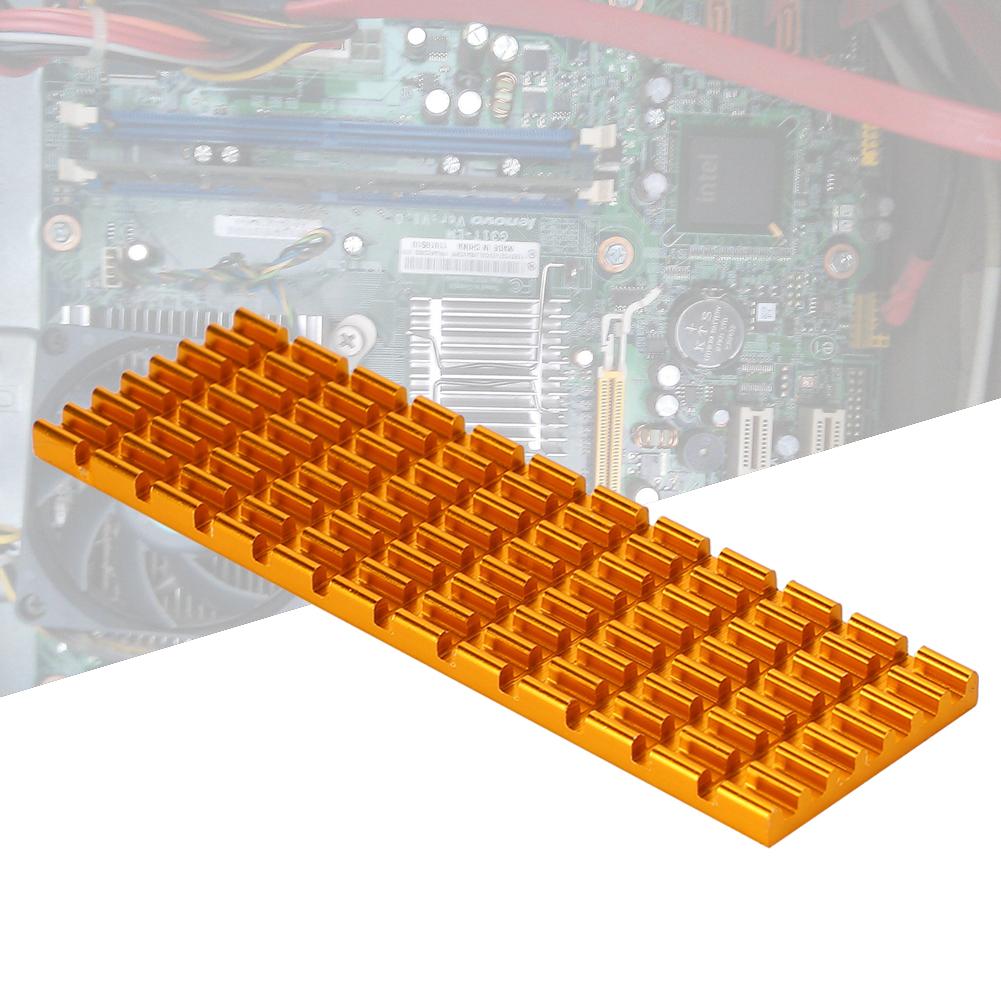PCIE M.2 SSD 2280 Heat Sink Cooler Radiator Cooling Fin for Desktop Laptop ComputerGold