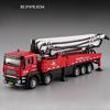 1:32 Zementpumpe LKW Legierung Modell Leiter Wasser Feuerwehrautos Diecast Auto Spielzeug Sprüht Wasser Licht Musik Rückzieher Fahrzeuge Kinder Geschenk
