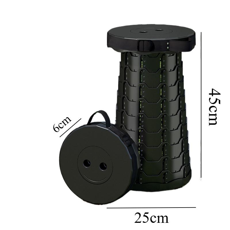Outdoor travel telescopic stool, portable chair, adjustable telescopic stool, shoe - changing stool, telescopic folding stool fo