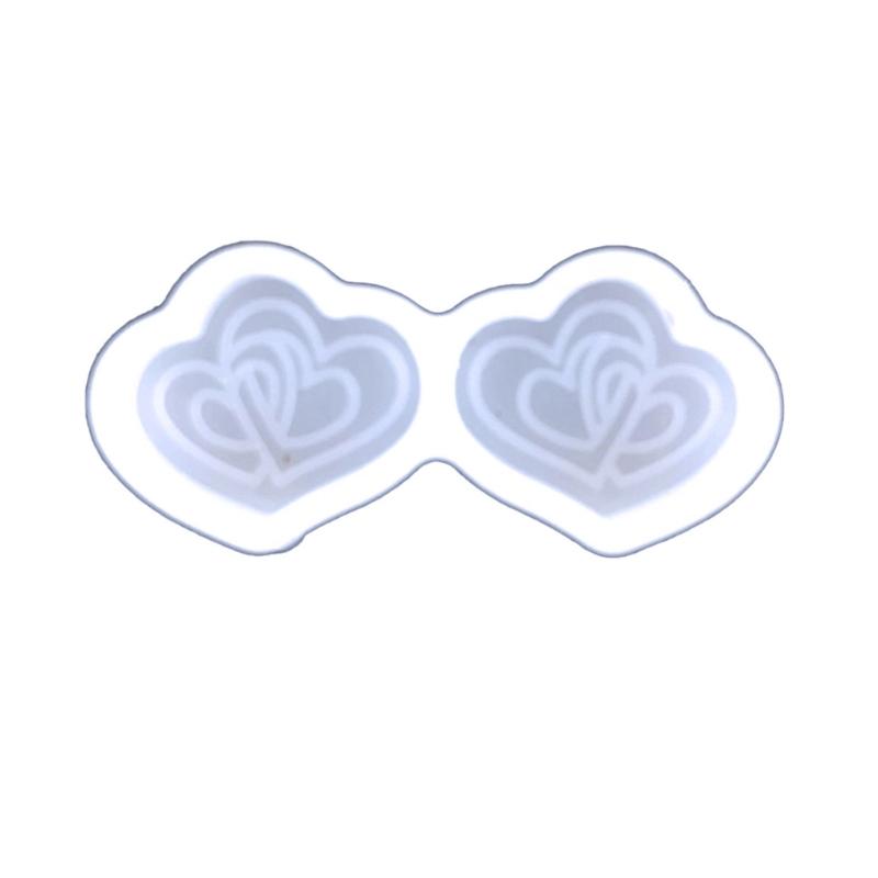 Fashionable Earring Heart Silicone Mould Set Accessory Portable for Stylish Jewelry Making Resin Casting Set