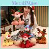 Reindeer Plush Toy Christmas Stuffed Doll Gift For Kids Bedroom Decorations