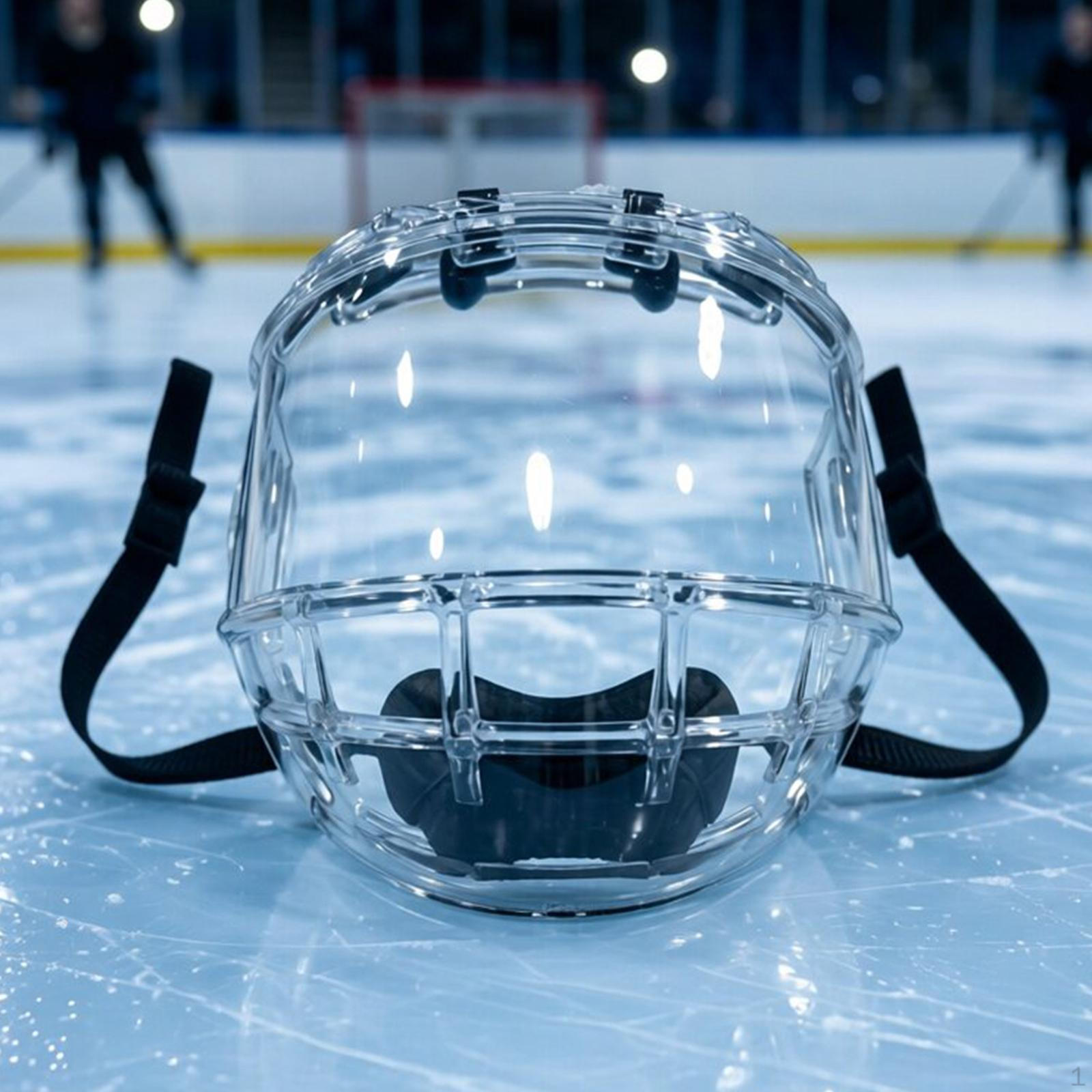 

Visor for Ice Hockey Helmet, Professional Transparent Accessory, High Durability Replacement, M to XL