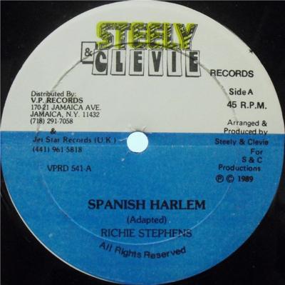 12inch Record RICHIE STEPHENS  Spanish Harlem VPRD541 Steely  Clevie 1989 US Reggae Ska  Dub Used