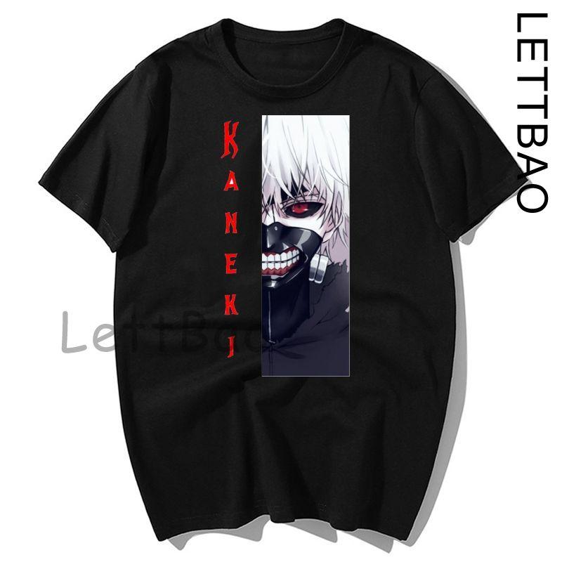 Japanese Anime Tokyo Ghoul T Shirt Men Kawaii Cartoon Kaneki Ken Graphic Fashion Unisex Tshirt