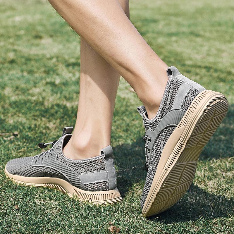 Fashion Spring Autumn Hot Selling Breathable Mesh Casual Shoes Massage Sole Men's Outdoor Hiking Shoes Men's Commuting Sports Shoes