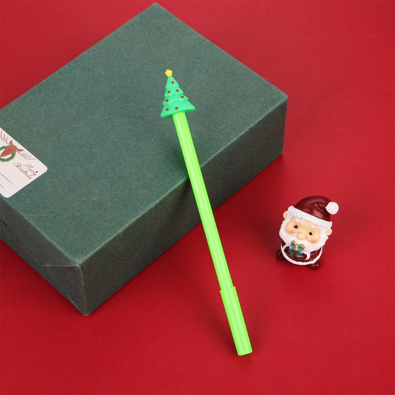 4Pcs Christmas Cartoon Gel Pen Funny Writing Pen Office Supplies for Student Game Reward Christmas Party Supplies