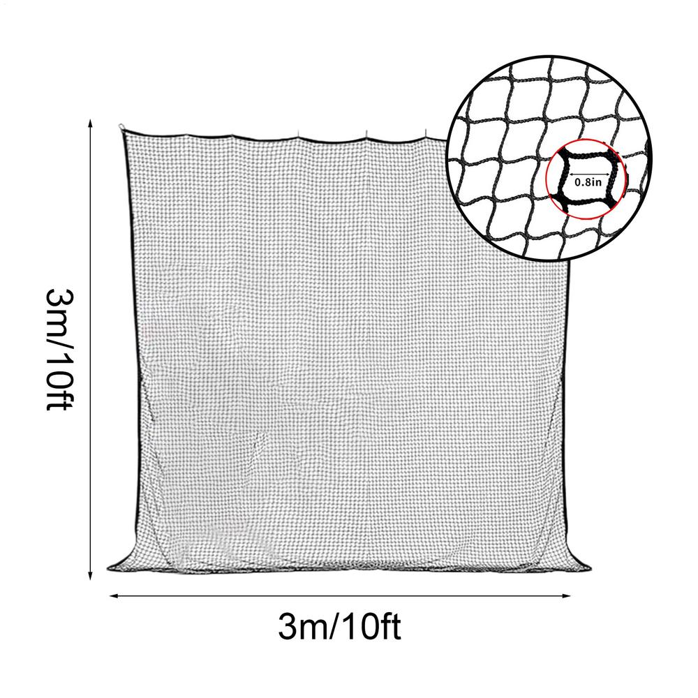 3x3m Golf Swing Training Net Golf Practice Batting Netting Ball Sports Exercise Aid Golf Swing Training Hitting Blocking Cages