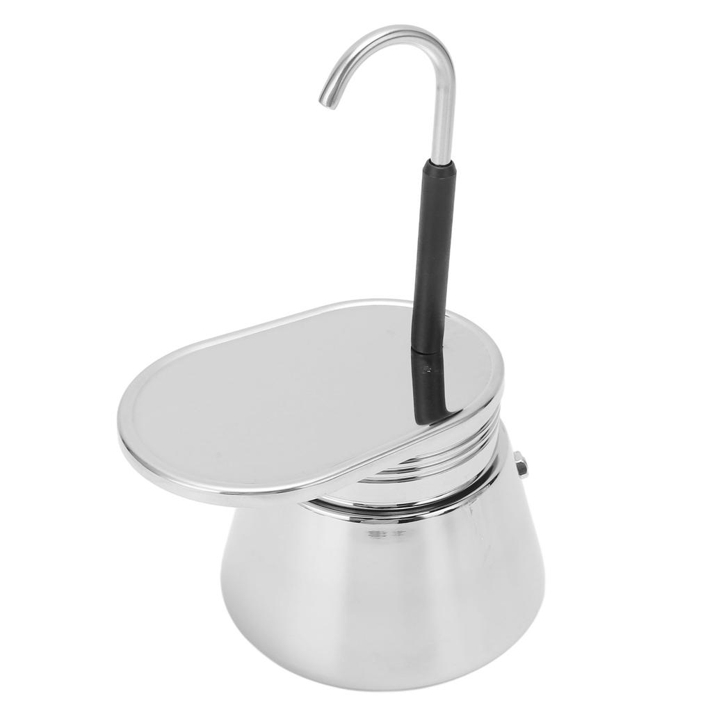 Single Spout Mocha Pot Stainless Steel Hand Pour Latte Classic Coffee Pot for Home Office 50ml
