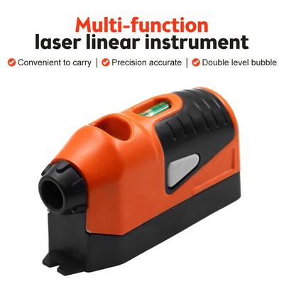 Mini przenośny poziom laserowy pionowy poziomy laserowy linia projekcja pomiarowa narzędzia pionowe poziomica narzędzie poziomica laserowa linijka