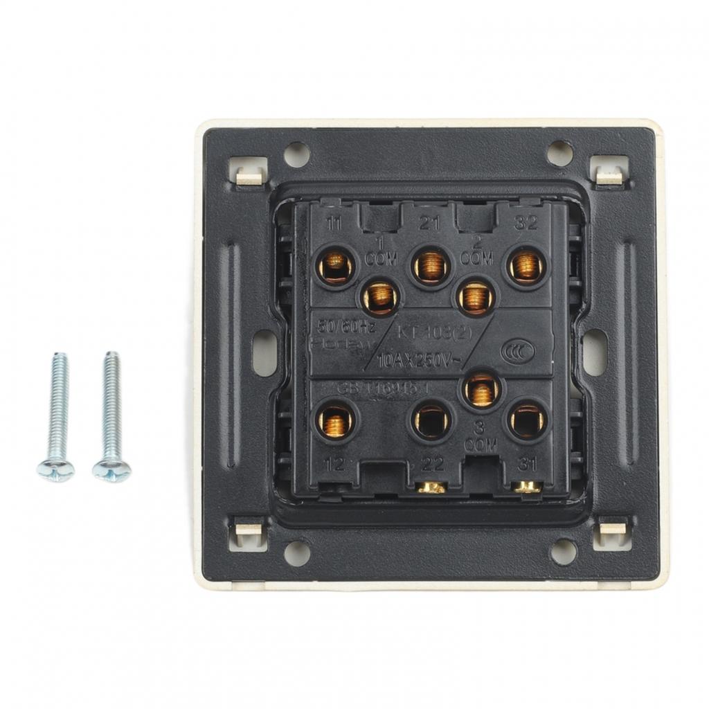 Retro Design Vintage Brass Switch Retro Light Switch Self-Locking Mechanism