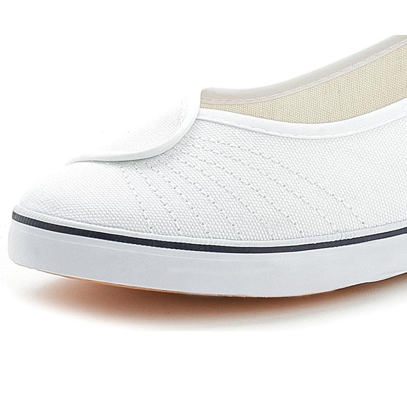 Nurse Shoes Female White Slope with Beauty Shoes Small White Shoes Old Beijing Cloth Shoes Flat Bottom Female Shoes
