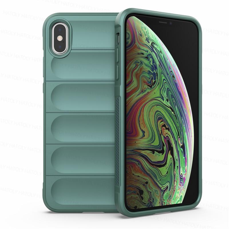 Für iPhone XS Max Hülle Hautfreundlich Stoßfest Silikon TPU Handy Rückseite für iPhone X XR XS Max Hülle Fundas iPhone XS Max