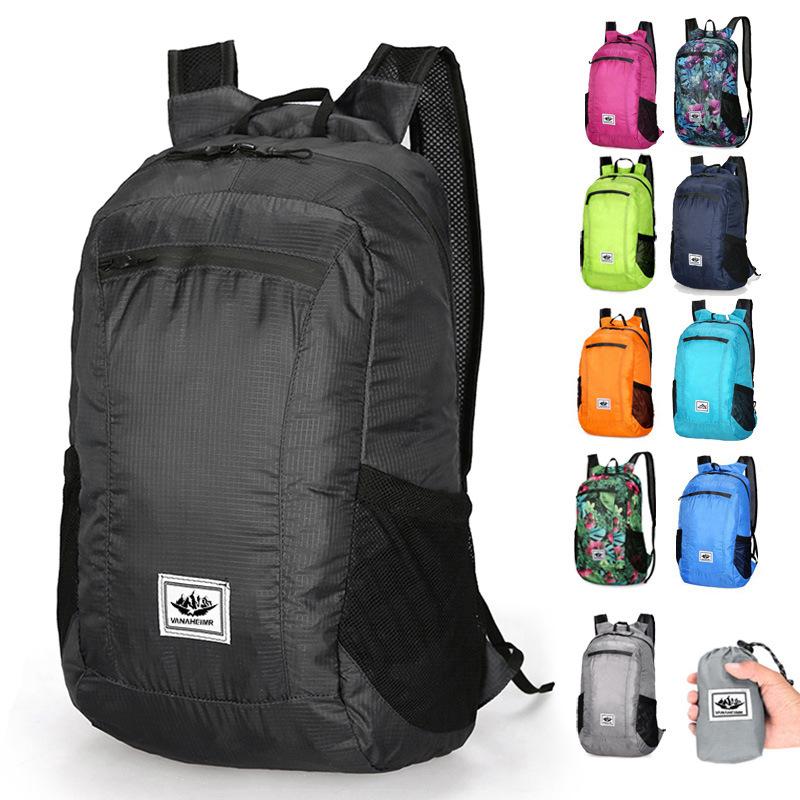 Waterproof Foldable Outdoor Cycling Backpack Lightweight Easy-carry Bag for Sports Travel & Outdoor Activities Men Women