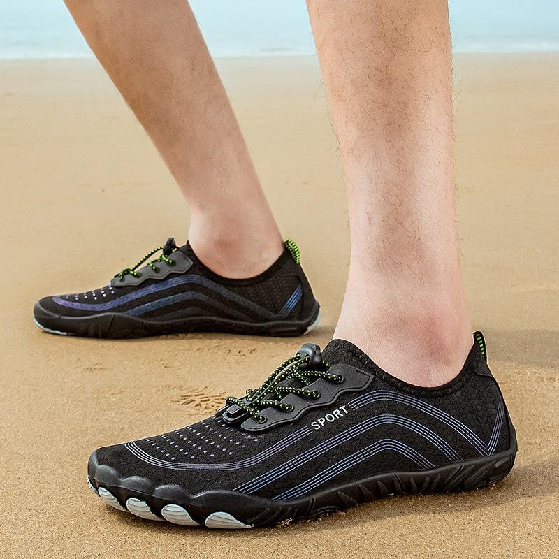 

Новая пара пятипалых туфель, походная обувь для ручья, мужская обувь для активного отдыха, повседневная обувь для плавания, пляжная обувь 35 чёрный