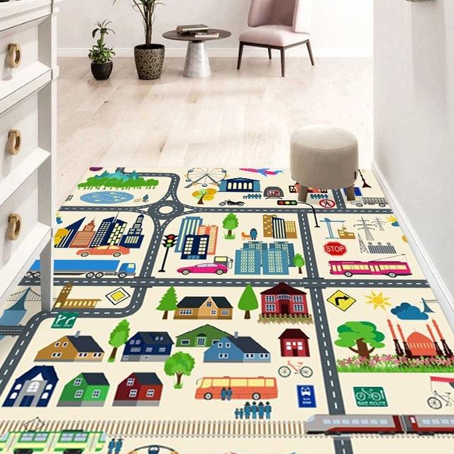 New Children 'S Bedroom Cartoon Bedside Carpet Teenage Girls Cute Cartoon Carpet Room Decorative Carpet Children Crawl Mat