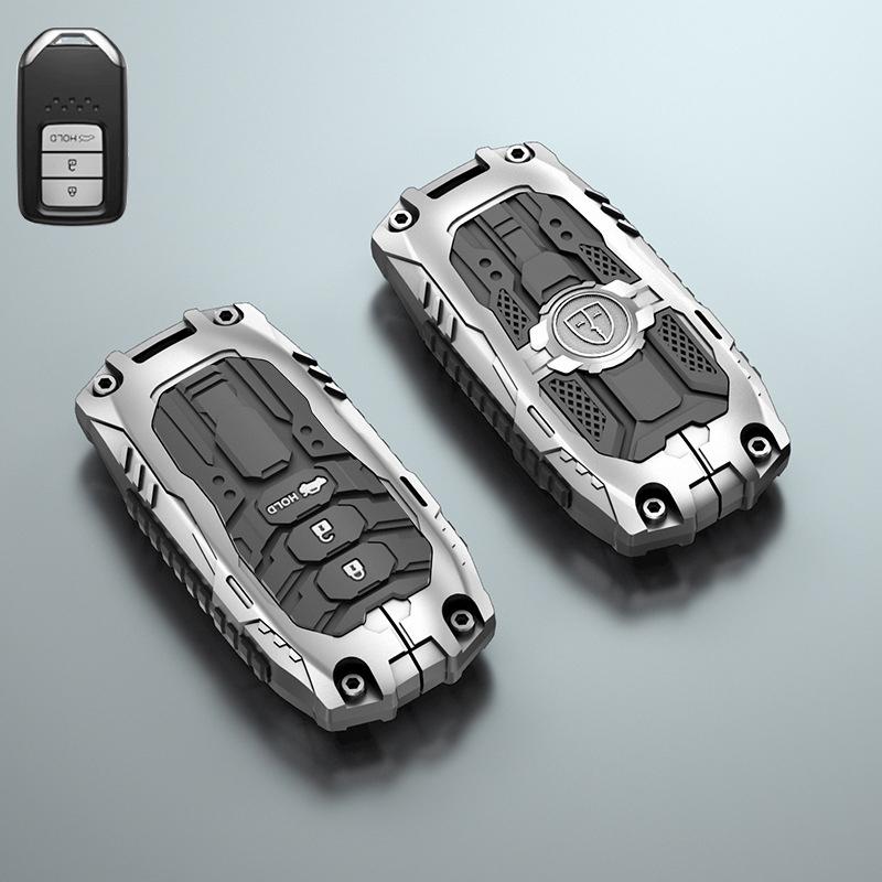 

Zinc Alloy Car Remote Key Case Cover Shell Fob for Honda Vezel City Civic Jazz BRV BR-V HRV Protector Keychain Car Accessories