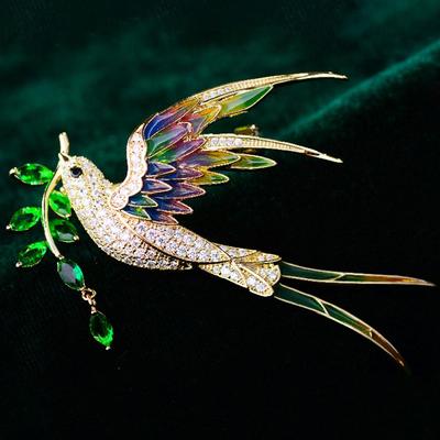 Broschen für Damen, Kristall, Vogel, Brosche, Strasssteine, Kleidung, Schmuck, Geschenke