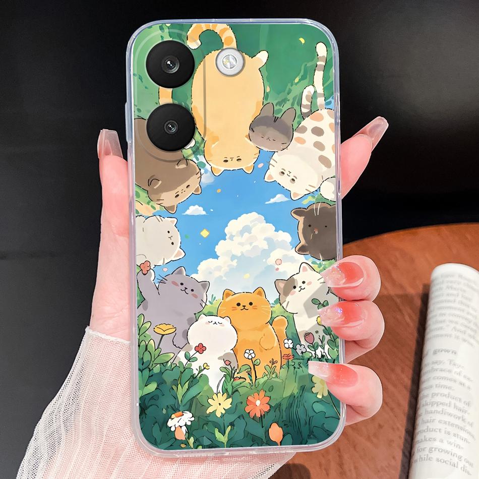 

For Redmi Turbo 5 Max 5G Case Cute Kitten Cat Bumper For Redmi Turbo5 Max Soft Clear Silicone Shockproof Untra Thin Capa Redmi Turbo 5 Max 5G
