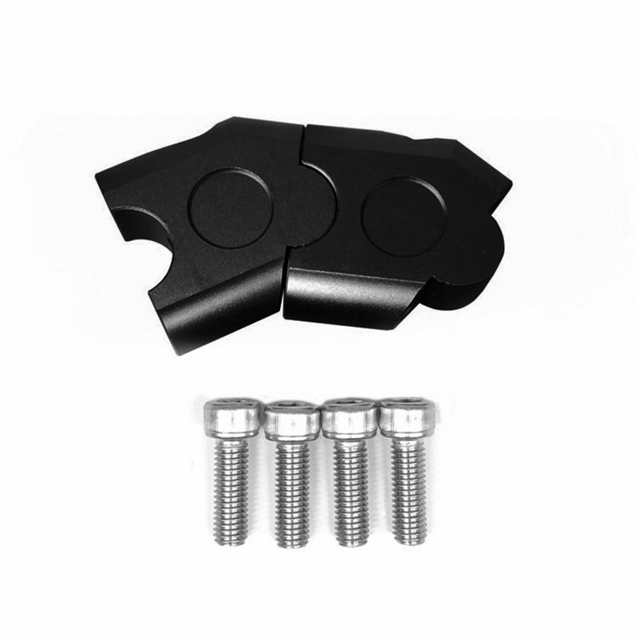 Pair CNC Aluminum 22MM 7/8'' Hand Bar Handlebar Riser Clamps For Motor Universal
