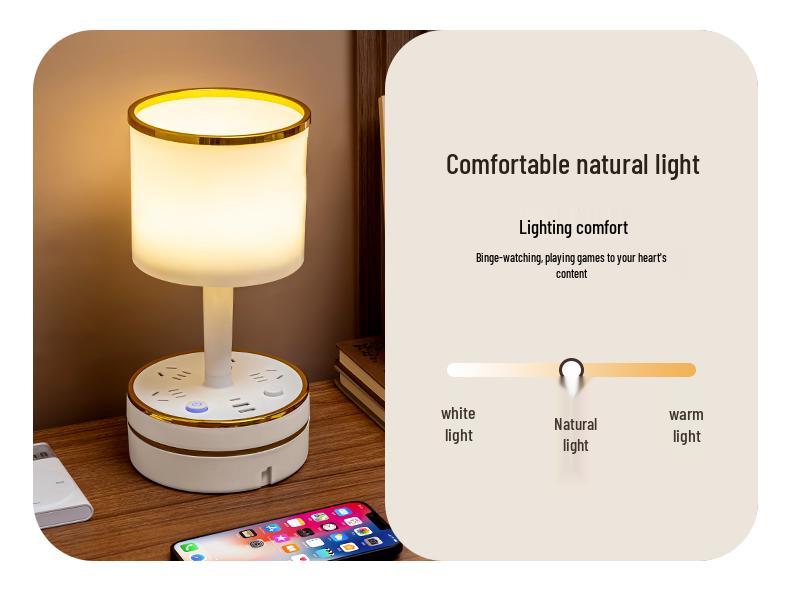 2024 Modern Luxury Bedside Night Lamp - Compact, Stylish, and Perfect for Bedroom or Nursery