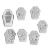 Halloween Hollow Ghost Pumpkin Spider Bat Silicone Mold Candlestick Holder DIY Epoxy Resin Gypsum Aromatherapy Mold Home Decor