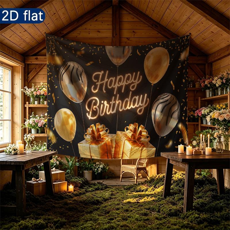Party Backdrop Happy Birthday Birthday Photo Booth Background Front Door Decor