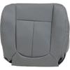 Priprilod Gray Perforated Leather Driver Side Bottom Replacement Seat Cover Compatible with Ford F150 Lariat 2009 2010 2011 2012 2013 2014