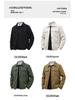 Men's Retro Corduroy Lapel Jacket - Spring/Autumn Workwear, Solid Color, Middle-Aged American Style