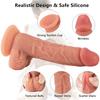 Female Liquid Silicone Soft Simulation Dildo Wearable Pants Suction Cup Manual Dildo Masturbation Device for Men and Women