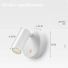 Rechargeable LED Spotlight Touch Dimmable 5V USB Bedside Lamp With Touch Switch Downlight Living Room Kitchen Indoor Decoration