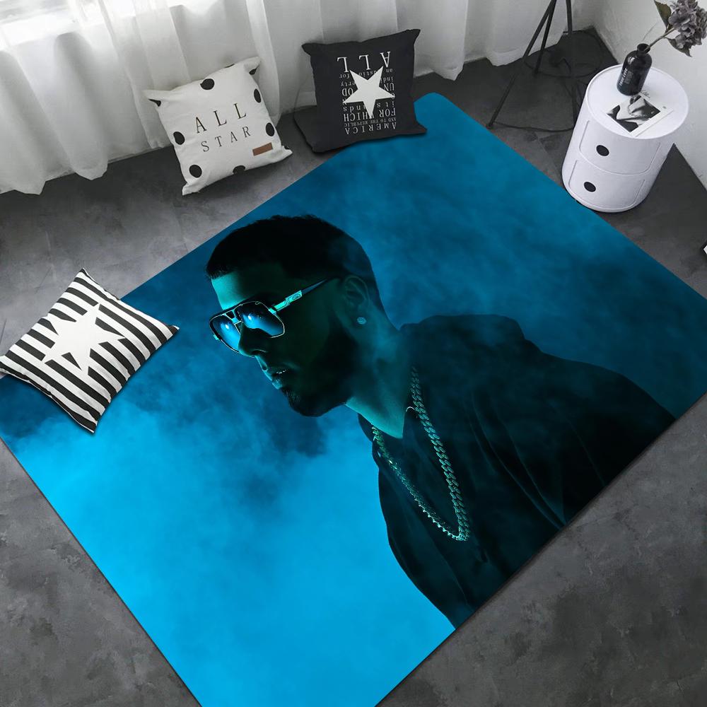 Rapper Anuel AA Floor Mat Non-Slip Laundry Room Mat Laundry Decor Balcony Child Living Room Household Carpets