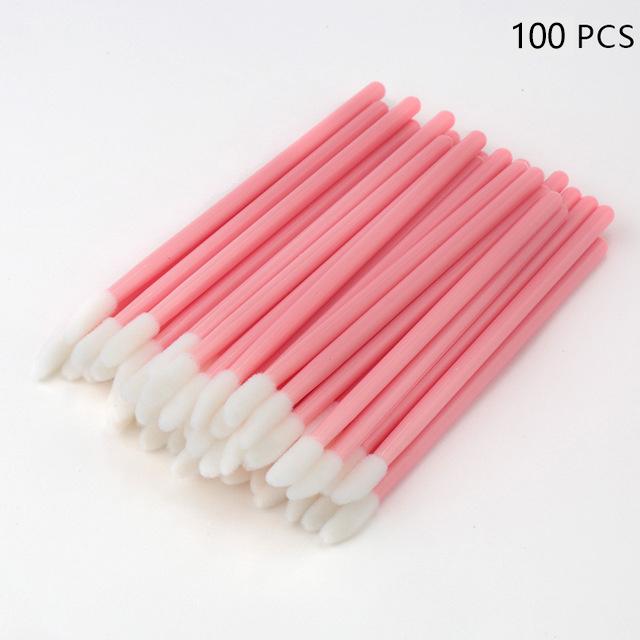 50Pcs Disposable Crystal Eyelash Brush Lashes Micro Lip Brushes Supplies Applicator Cleaner Beauty Eyelash Extension Tools