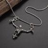 Gothic Men Necklace Zinc Zinc Alloy Clavicle Chain Simple Skull Head Pendent  Halloween