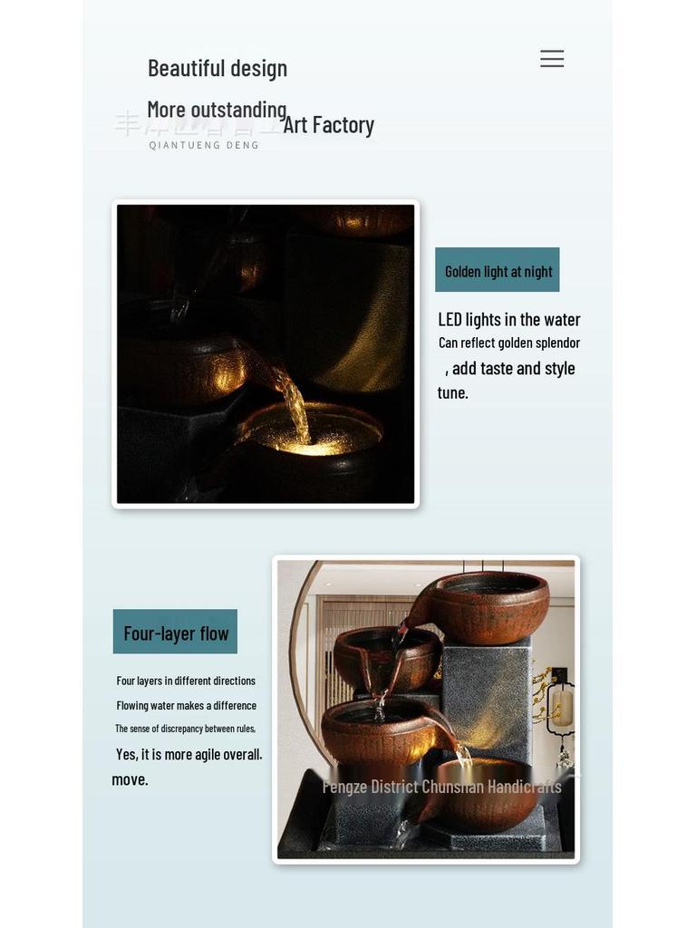 Feng Shui Tischbrunnen für die Heim- und Bürodekoration