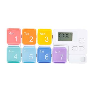 Mini Wöchentlicher Tragbarer Medikamenten-Erinnerer Tabletten Pillen Süßigkeiten Aufbewahrungsbox Organizer Etui