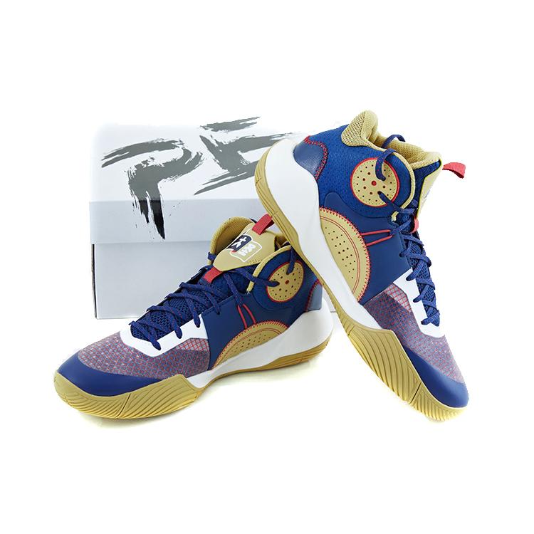 

LiNing Sonic 9 Team Jiangsu Nanjing Tengxin Daxiang Anti Slip Wear Resistant High Top Basketball Shoes Blue PE Edition 43