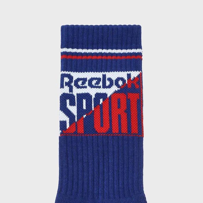 Sports Graphic Long Socks - Blue