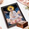Crystal Pearl Painting 5D DIY Frame Decoration Painting Bodhisattva Home Wall Decoration Transparent Pearl Gemstone Painting Picture Art Crafts